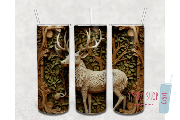 20oz 3D Deer Carved Wood Tumbler Wrap3: A Digital Guide for Sublimation Success