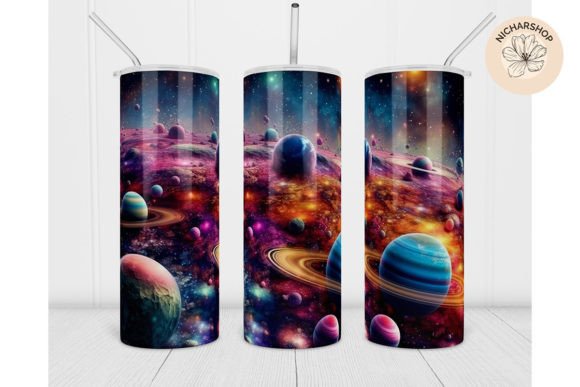 20oz 3D Galaxy Magic Night Tumbler Wrap