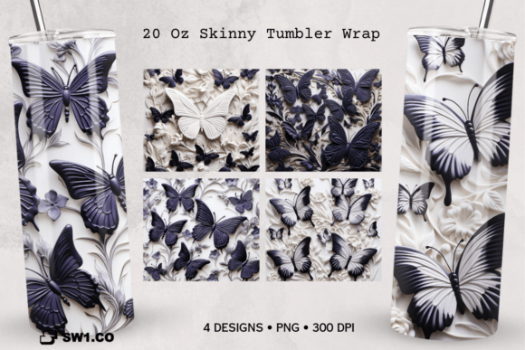 3D Butterfly Tumbler Sublimation Wrap: A Complete Digital Design Guide
