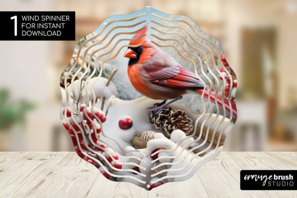 3D Cardinal Wind Spinner Sublimation Design Guide