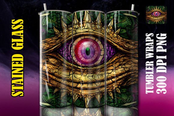 3D Crocodile Mystical Tumbler Design Asset