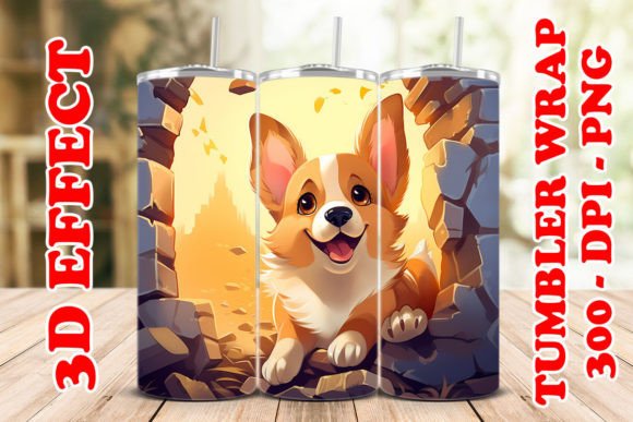 3D Cute Corgi Flower Tumbler 8: Strategic Asset for Sublimation Businesses