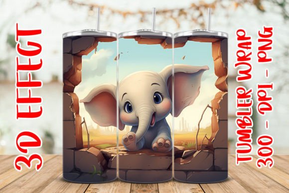 3D Cute Elephant Flower Tumbler 10 Design Guide