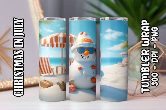 3D Frosty the Snowman Tumbler 11 Design Guide
