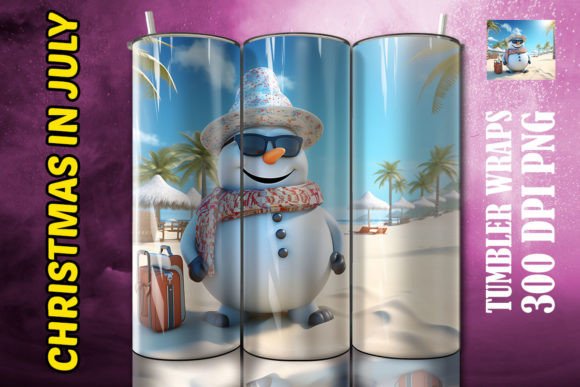 3D Frosty the Snowman Tumbler 8 Design Guide