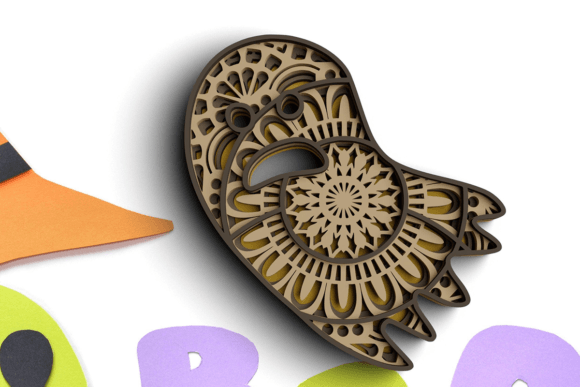 3D Halloween Ghost SVG DXF Bundle Guide