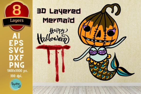 3D Halloween Little Mermaid: Bridging Folklore and Modern Digital Crafting