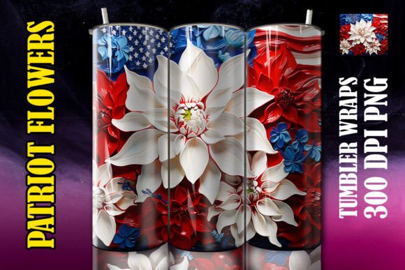 3D Red Dahlias Flower Tumbler 3: Elevating Sublimation Design with Digital Precision