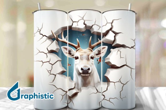 Elevating Digital Design Workflows with Reindeer 3D Smash Wall Art Background 14