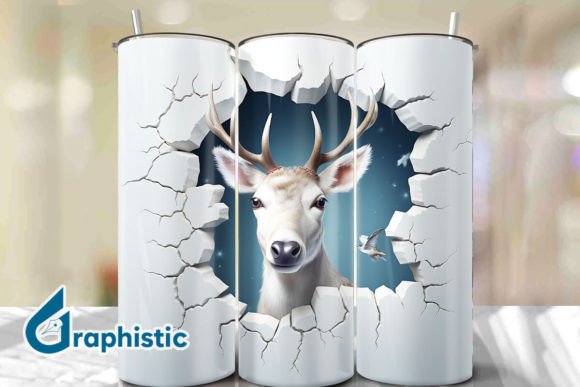 Evaluating Reindeer 3D Smash Wall Art Background 13 for Digital Design