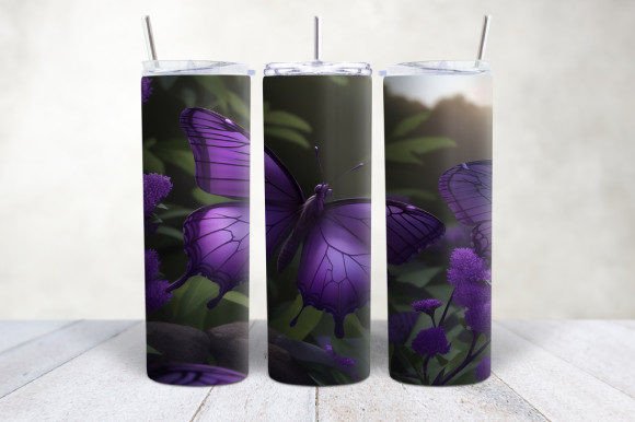 Evaluating the 3D Purple Butterfly Tumbler Wrap for Sublimation Projects