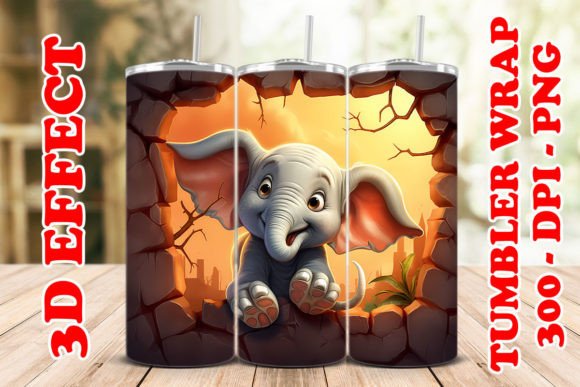 Mastering Sublimation Design with the 3D Cute Elephant Flower Tumbler 2