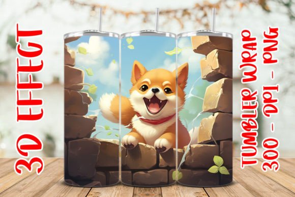 Mastering Sublimation with the 3D Cute Inushiba Flower Tumbler Wrap: A Complete Digital Guide